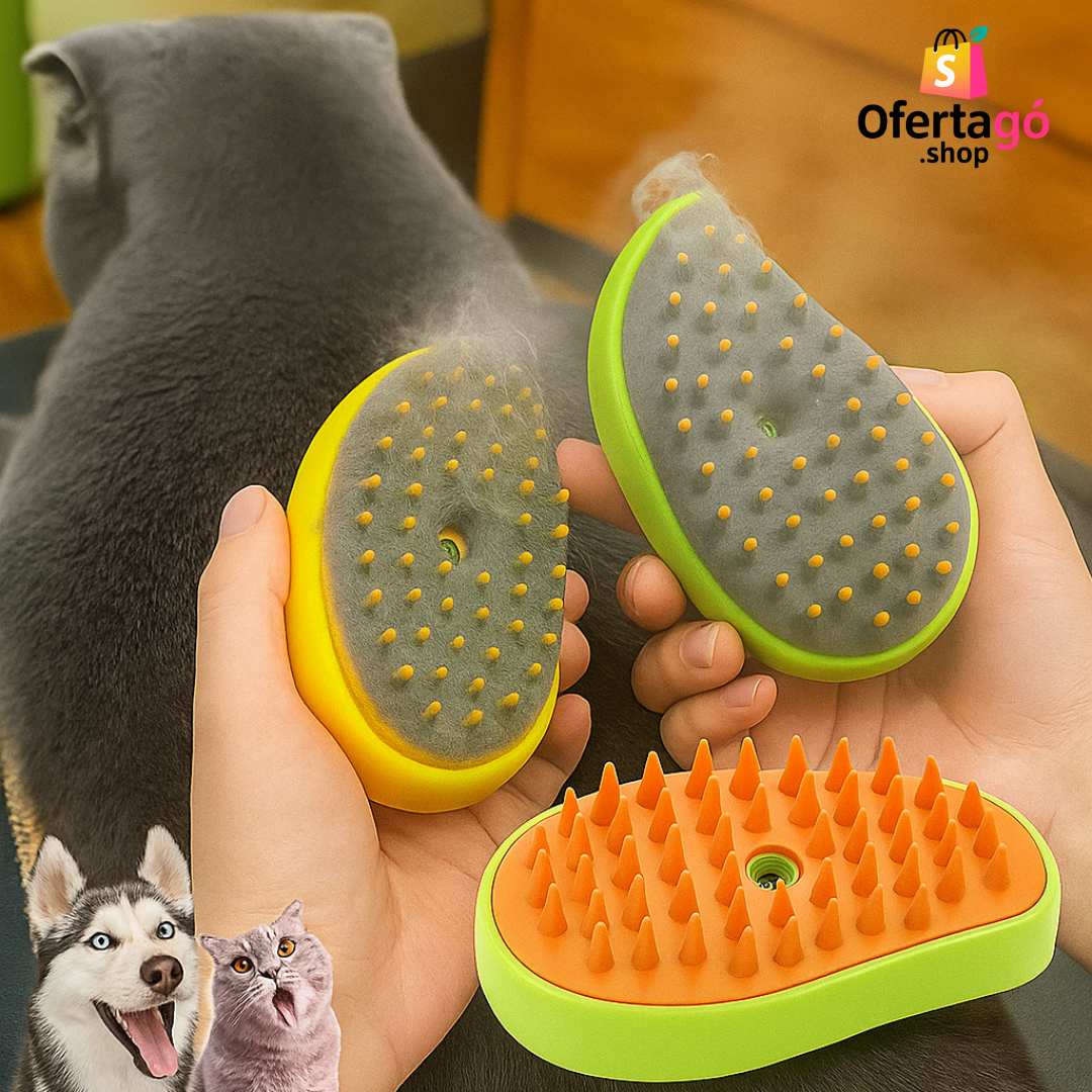 Cepillo de Vapor Multifuncional para Mascotas