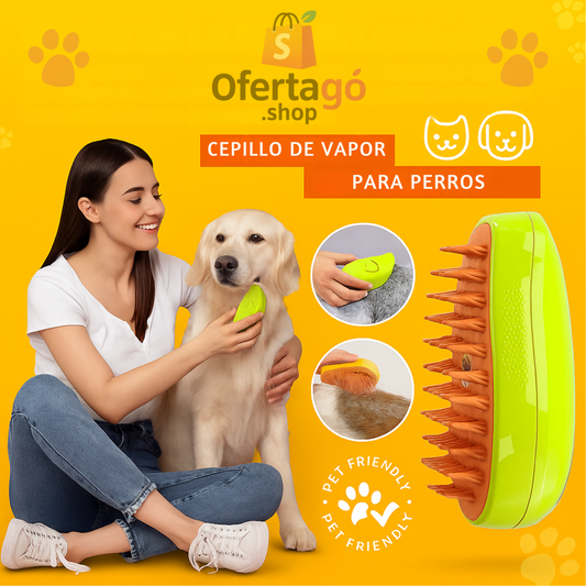 Cepillo de Vapor Multifuncional para Mascotas